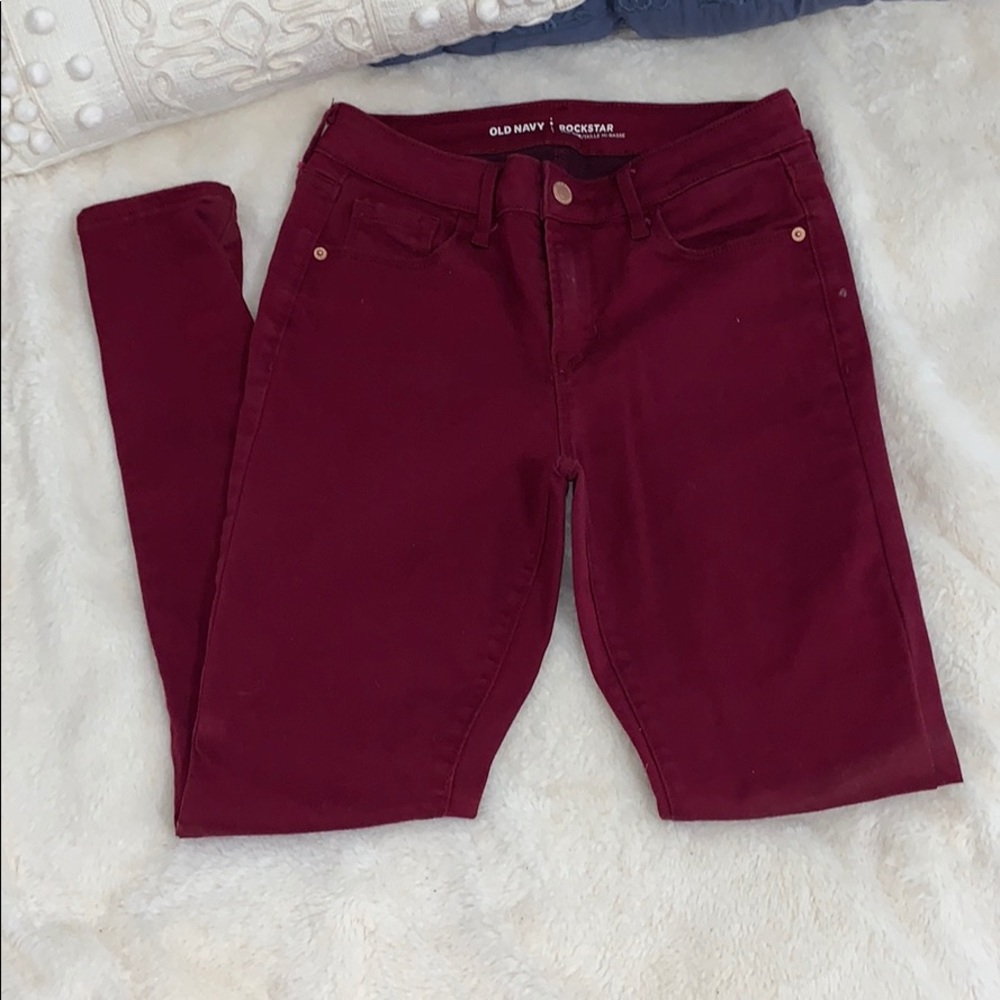 ✨Old Navy red skinny pants!